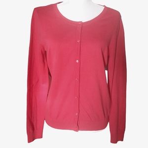 H&M cardigan fushia colored size medium